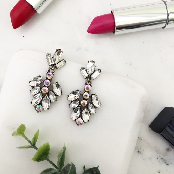 "Arabella" Earrings || Clear Crystal Statement - Picture 7 of 9